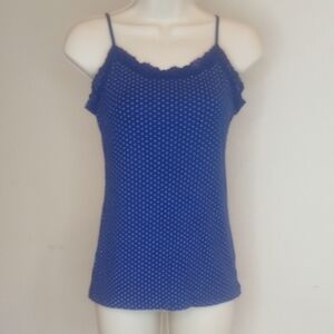 FADED GLORY Blue Spaghetti Strap Top SZ M ( 8-10 )